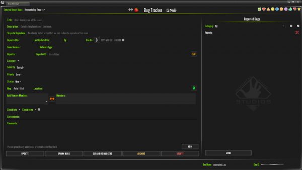 Bug Tracker Plugin Technical Documentation - Immortal Hand Studios