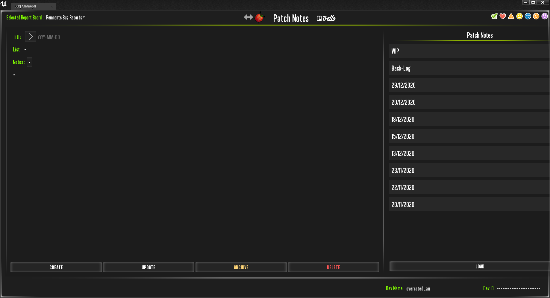 Bug Tracker Plugin Technical Documentation - Immortal Hand Studios